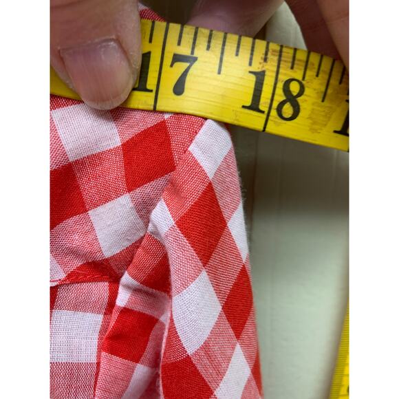 Champion Westerns Red Plaid Button Down Shirt Long Sleeve with Pockets - Picture 7 of 8